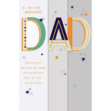 Gibson birthday card Dad message 14.9x22.9cm, UK version