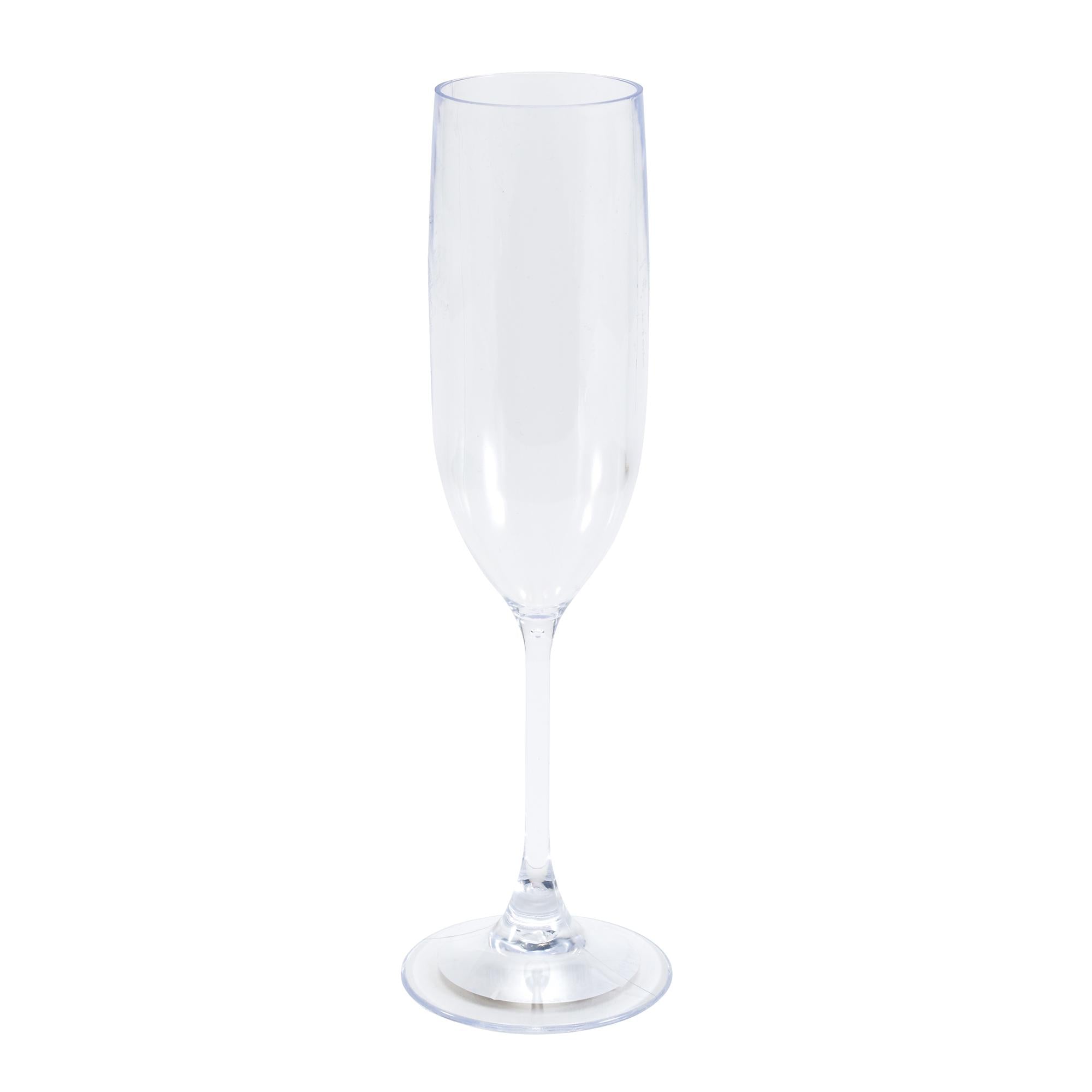 Sainsbury's reusable plastic champagne flute 135ml (British brand)