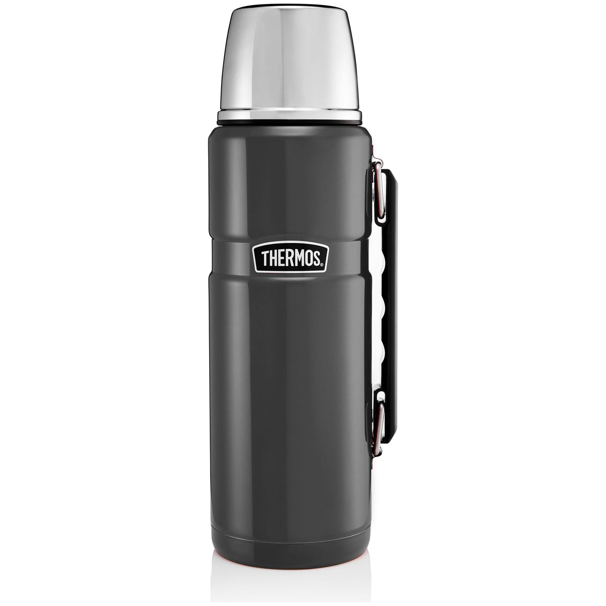 Thermos Vacuum Flask Gunmetal Grey 1.2 Litre, imported from the UK