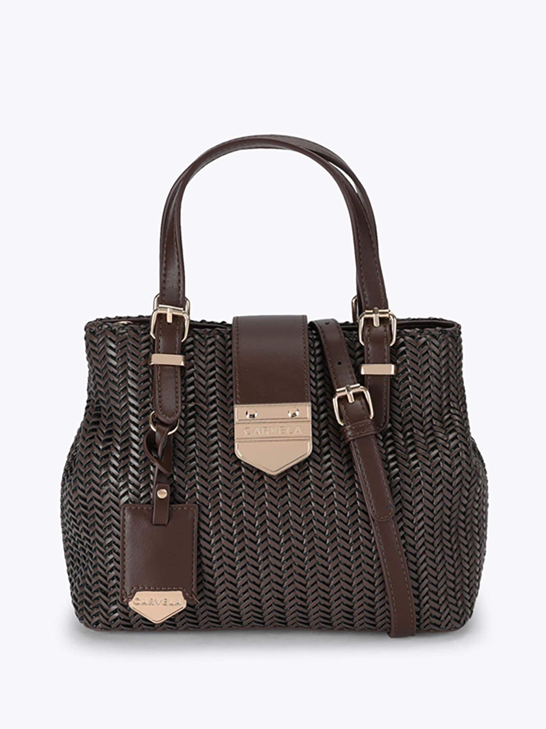 Carvela Cream Maria Mini Weave Tote Bag