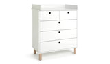 Habitat Eden 3+2 Chest Nursery Drawer & Changer Top -White GOODS Argos