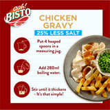 Bisto reduced salt chicken gravy granules 190g, imported from the UK