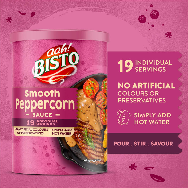 Bisto smooth peppercorn sauce mix - British product