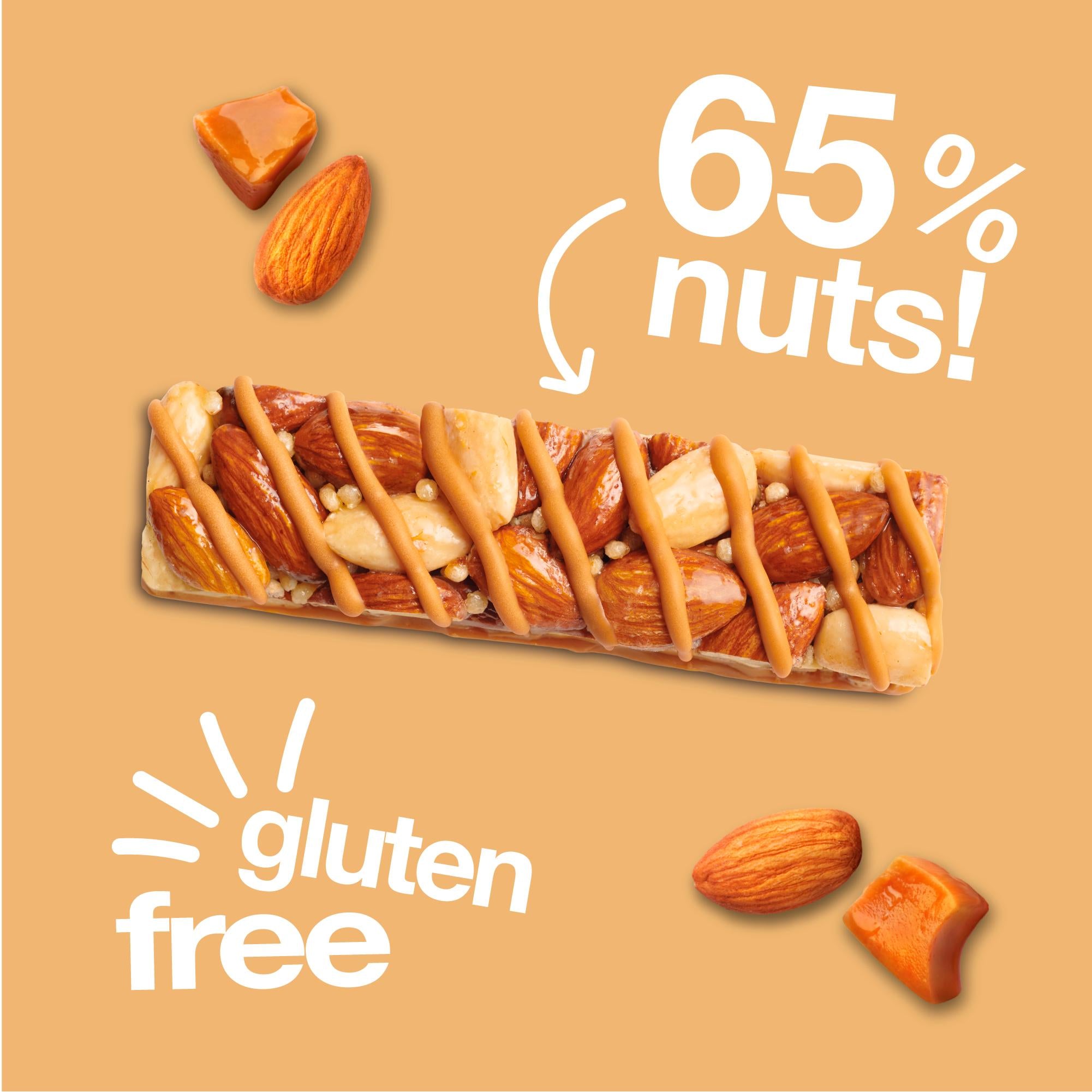 Kind Caramel Almond & Sea Salt bar multipack 3x30g, imported from the UK