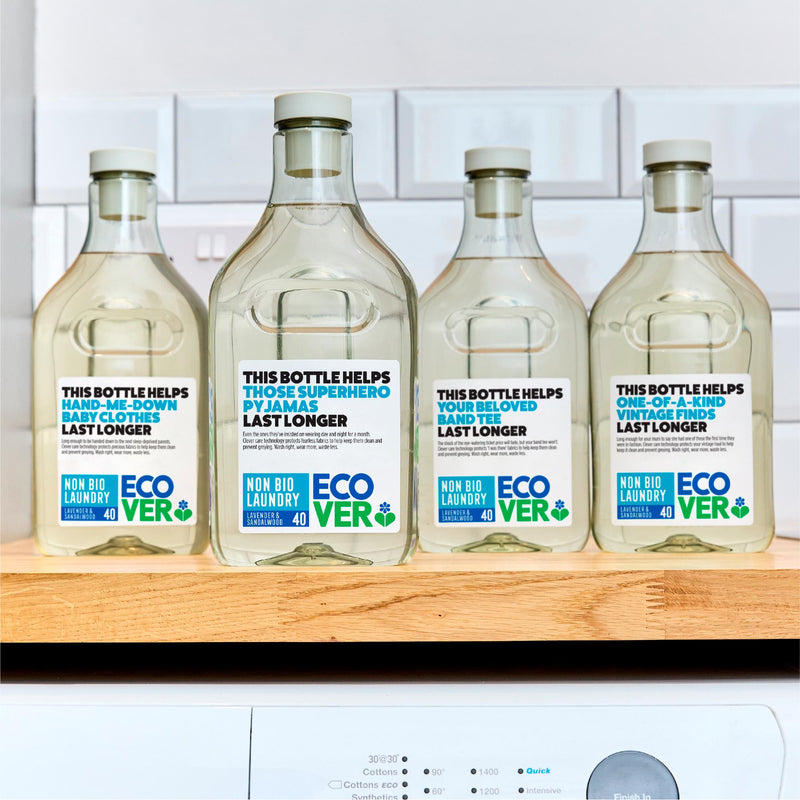 Ecover non-bio lavender & sandalwood laundry liquid 1.43L (British brand)