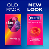 Durex Pleasure Me ribbed and dotted condoms x20, UK version