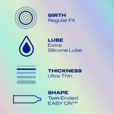 Durex Nude Extra Lube condoms 10 pack, UK version