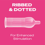 Durex Pleasure Me ribbed and dotted condoms x20, UK version