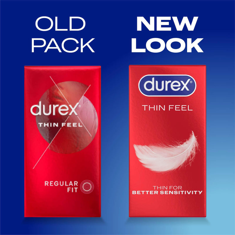Durex Thin Feel latex condoms 12 pack - British product
