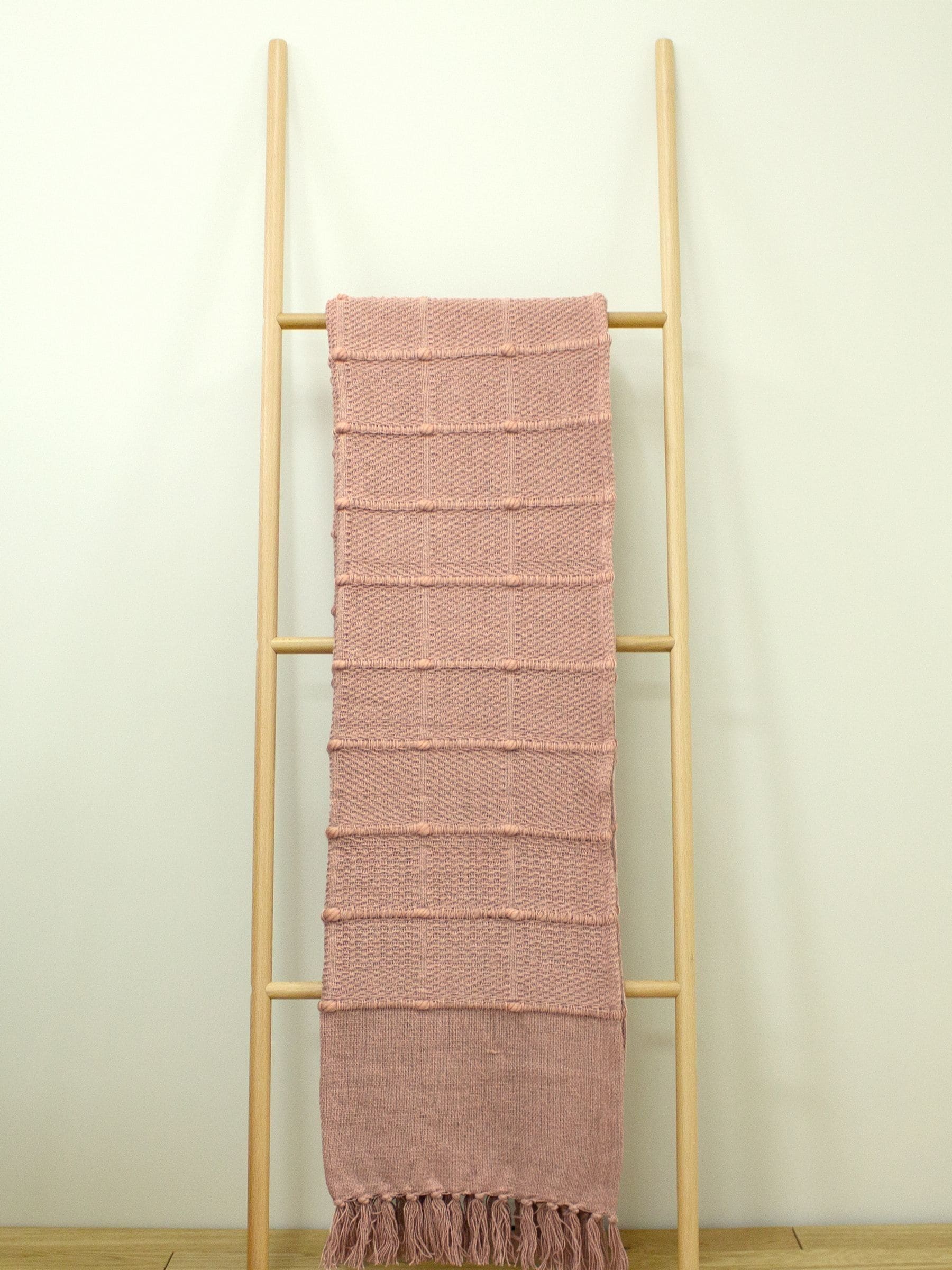 Furn Red Motti Textured Woven Throw 140cm x 200cm