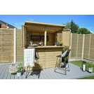 Forest Garden Shiplap Pent Garden Bar 6 x 3ft - British product