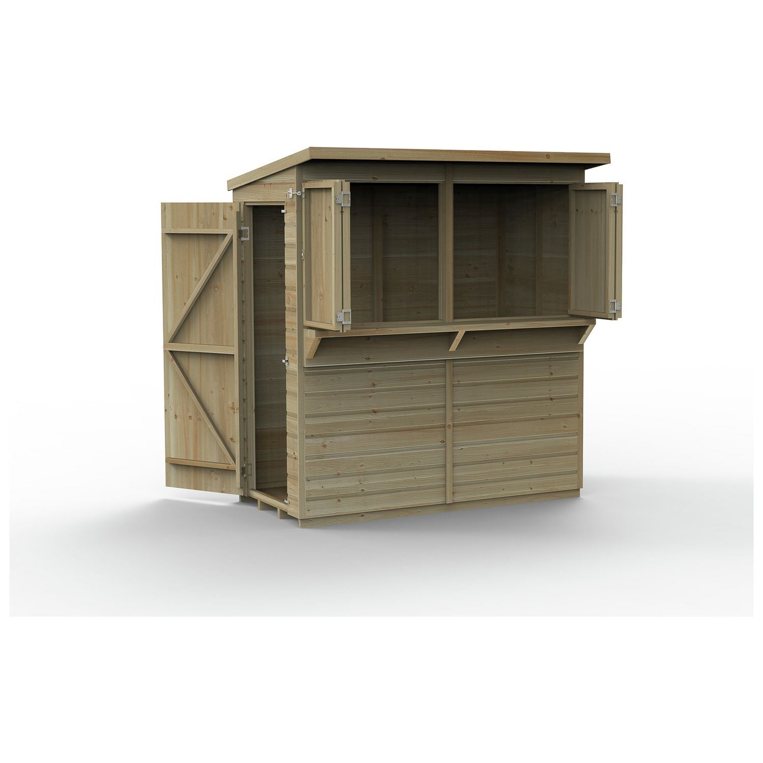 Forest Garden Shiplap Pent Garden Bar 6 x 3ft - British product