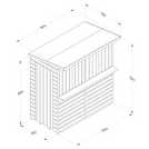 Forest Garden Shiplap Pent Garden Bar 6 x 3ft - British product