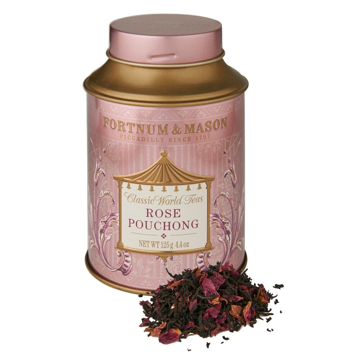 Rose Pouchong loose leaf tea 125g tin, UK version
