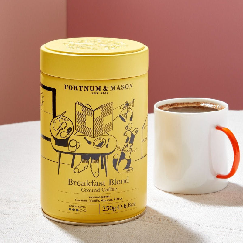 Fortnum's breakfast blend ground coffee 250g tin - British product