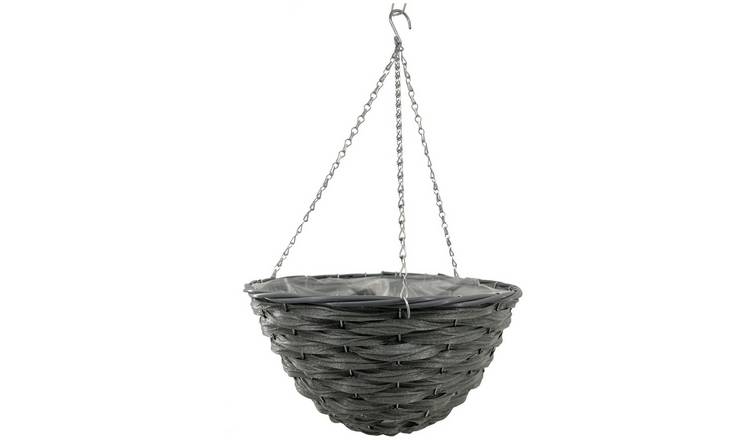 Terrastyle 35cm Rattan Slate Hanging Basket - Set Of 2 GOODS Argos