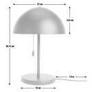 Habitat mushroom table lamp black 40cm, UK version