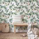 Superfresco Adilah White Wallpaper 52cm x 10m roll (British brand)