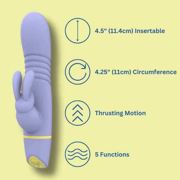 Mina Tide Thrusting Rabbit Vibrator, UK version for adults