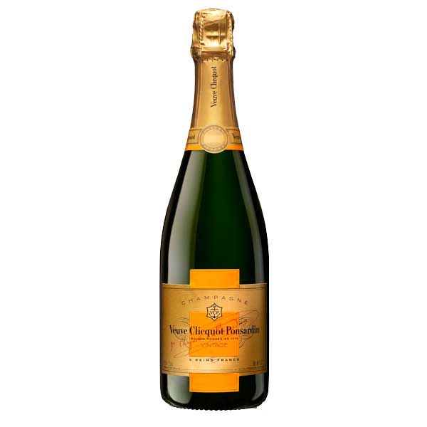 Veuve Clicquot vintage champagne 75cl bottle, UK version