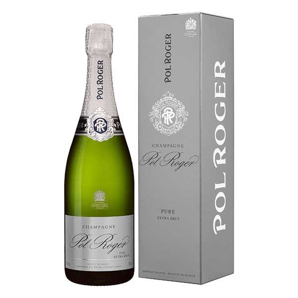 Pol Roger Pure NV champagne 75cl, imported from the UK
