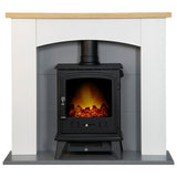 Adam Huxley white and grey electric stove suite - British product
