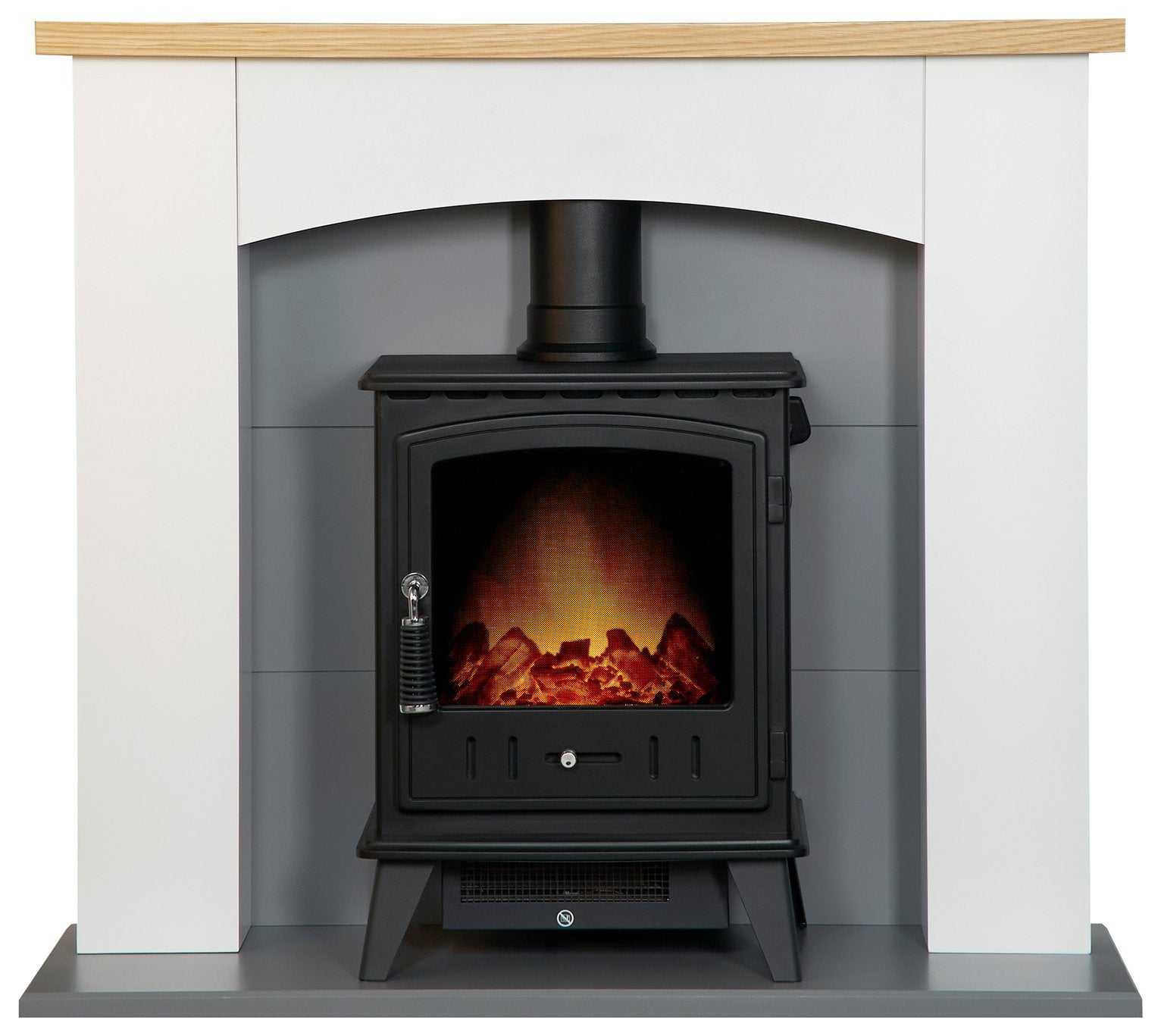Adam Huxley white and grey electric stove suite - British product