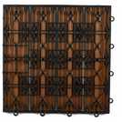 Workpro composite decking tiles Brown-Slatted 4 pieces (British brand)