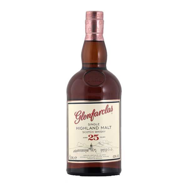Glenfarclas single malt whisky 25 Year Old 70cl, imported from the UK