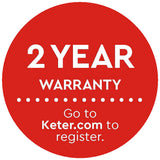 Keter 30L Classic Cool Bar Dark Grey, UK version