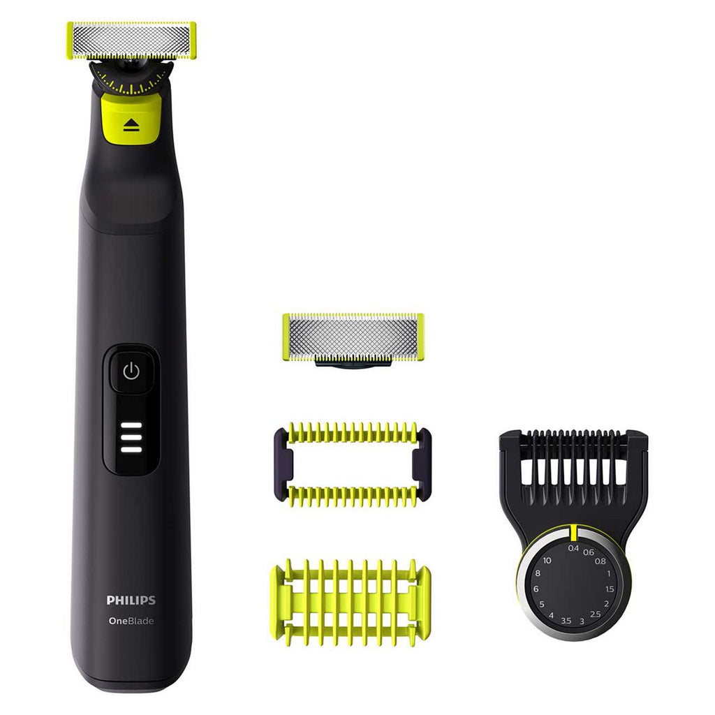 Philips OneBlade Pro 360 for Face & Body with 14-in-1 Adjustable Comb- Trim, Edge, Shave, QP6541/15