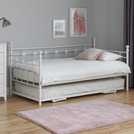 Argos Home Abigail daybed with trundle and two mattresses in white - British product