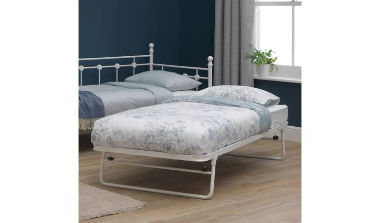 Argos Home Abigail daybed with trundle and two mattresses in white - British product