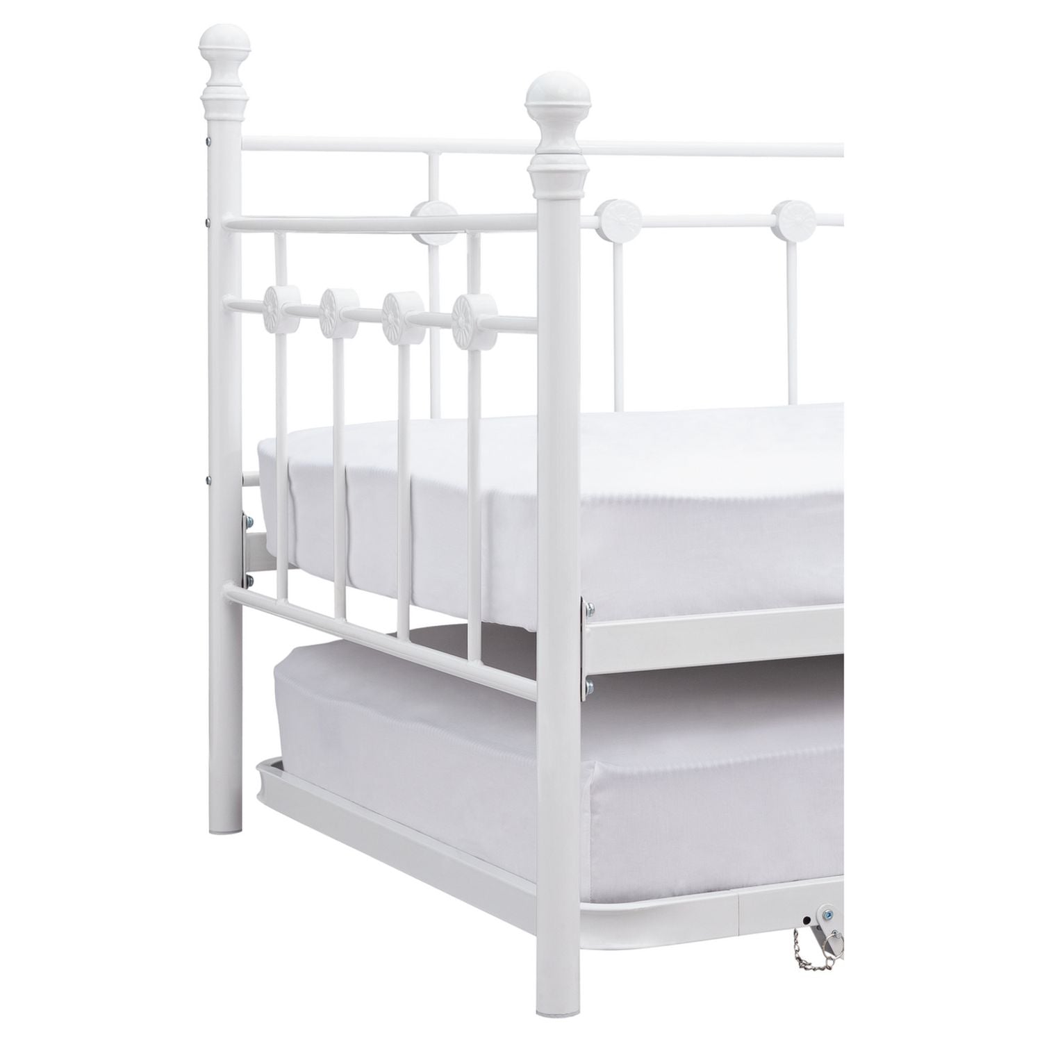 Argos Home Abigail daybed with trundle and two mattresses in white - British product