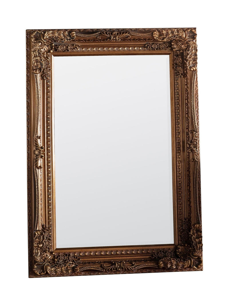 Gallery Home Gold Carved Louis wall mirror 119x89cm, UK version