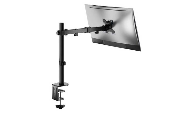 ProperAV swing arm monitor mount black 34 inch - British product