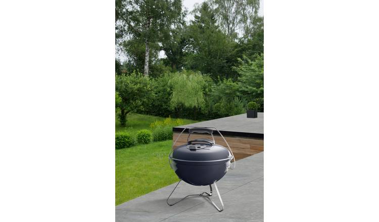 Weber Smokey Joe Premium Portable Charcoal BBQ - Slate Blue