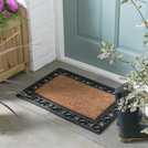 Argos Home Traditional Natural & Black Short Pile Doormat 60x40cm - British product
