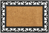Argos Home Traditional Natural & Black Short Pile Doormat 60x40cm - British product