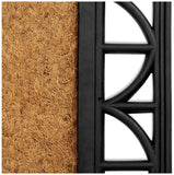 Argos Home Traditional Natural & Black Short Pile Doormat 60x40cm - British product