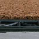 Argos Home Traditional Natural & Black Short Pile Doormat 60x40cm - British product