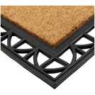 Argos Home Traditional Natural & Black Short Pile Doormat 60x40cm - British product