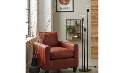 مصباح أرضي صناعي Habitat ذو 3 أضواء ومصباح مكشوف أسود - اشتري عبر الإنترنت من McGrocer
