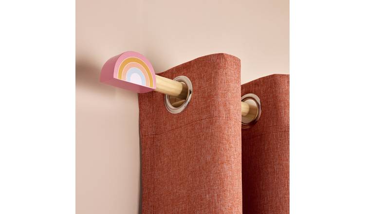 Habitat Kids wooden rainbow curtain pole 120cm, UK version