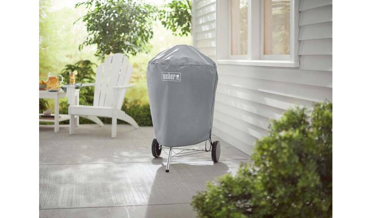 Weber charcoal BBQ cover for outdoor use (British brand)