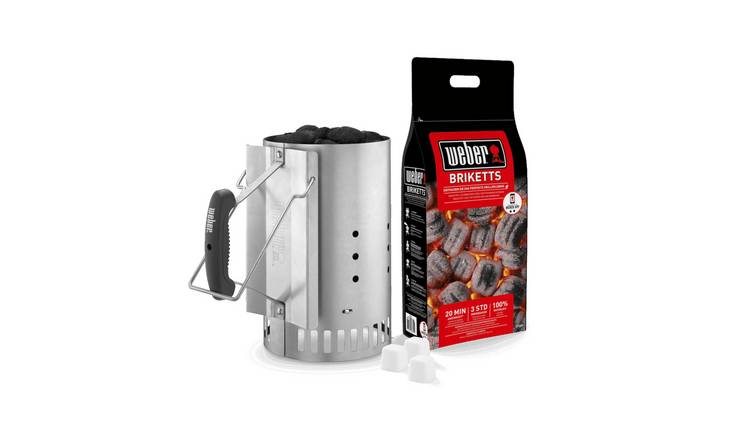 Weber chimney charcoal briquettes 2kg (British brand)
