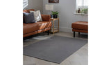 Argos Home Plain Grey Cotton Flatweave Rug 120x170cm - British product