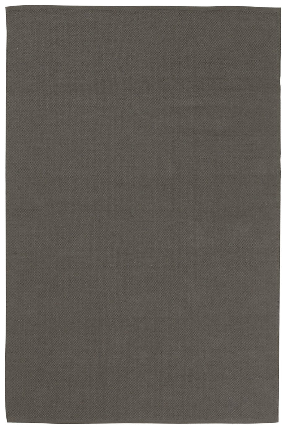Argos Home Plain Grey Cotton Flatweave Rug 120x170cm - British product