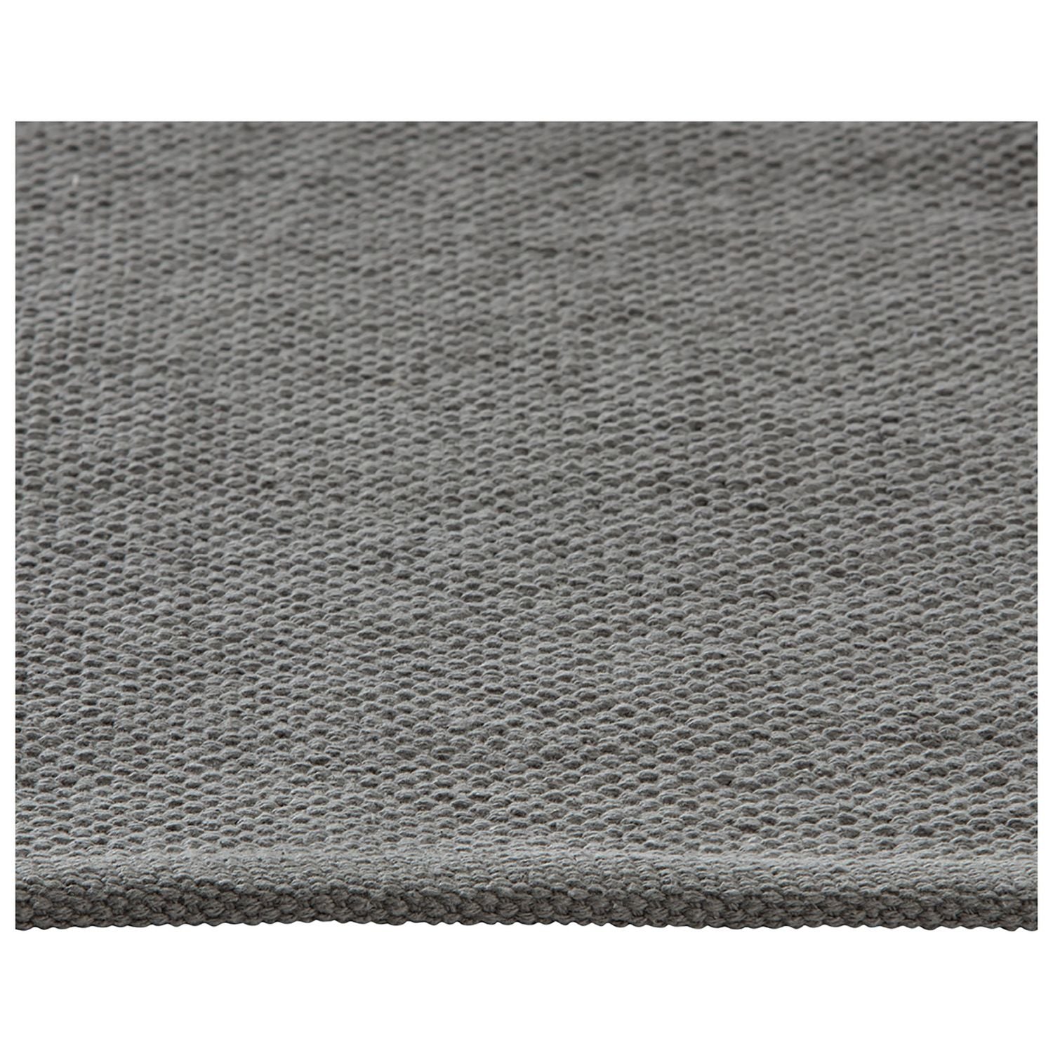 Argos Home Plain Grey Cotton Flatweave Rug 120x170cm - British product
