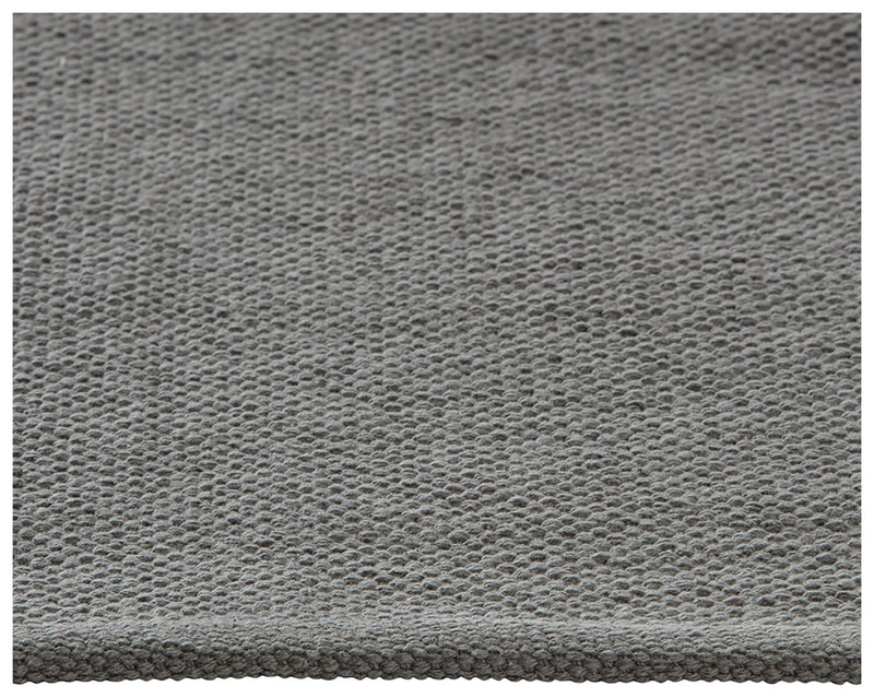 Argos Home Plain Grey Cotton Flatweave Rug 120x170cm - British product